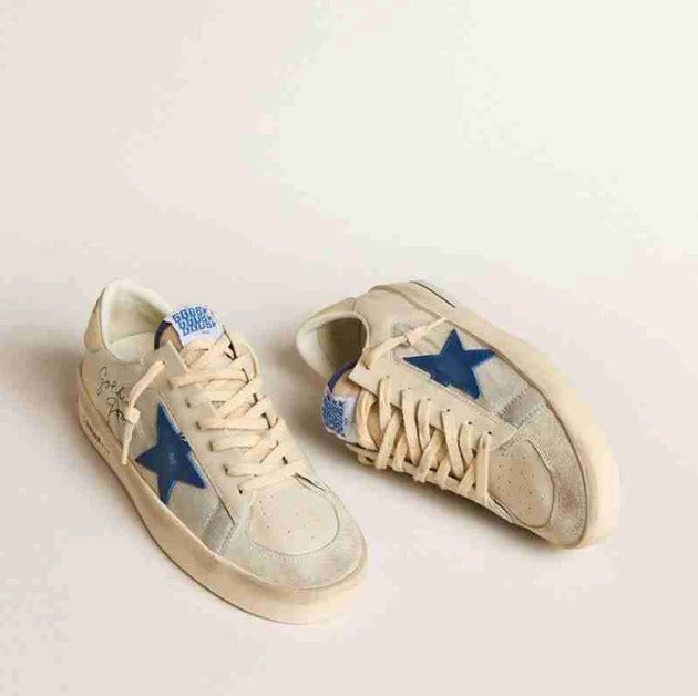 Golden Goose Ball Stardan Cream Blue.