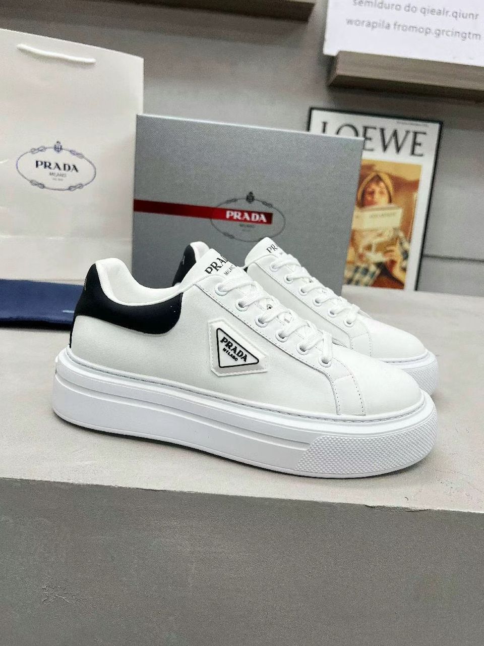 Prada Downtown White Black.